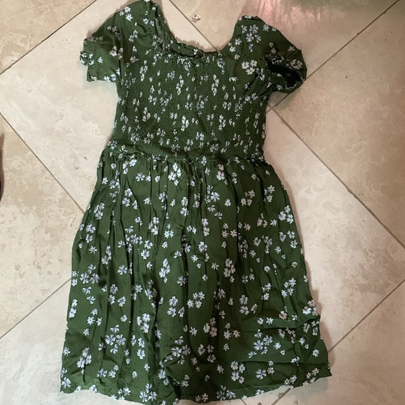 FLORAL GREEN DRESS - Picture 2 of 2
